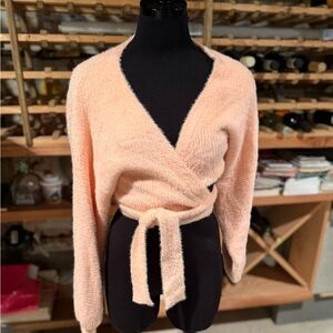 Forever 21 Soft Pink V-Neck Sweater